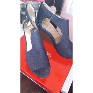 Guess jean wedges